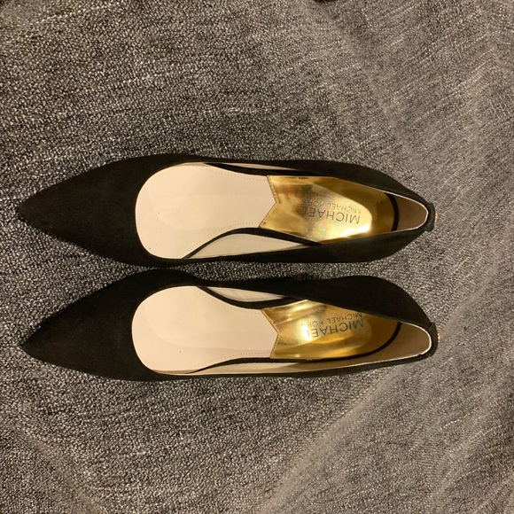 Michael Kors Black Saude Heels - Picture 1 of 5